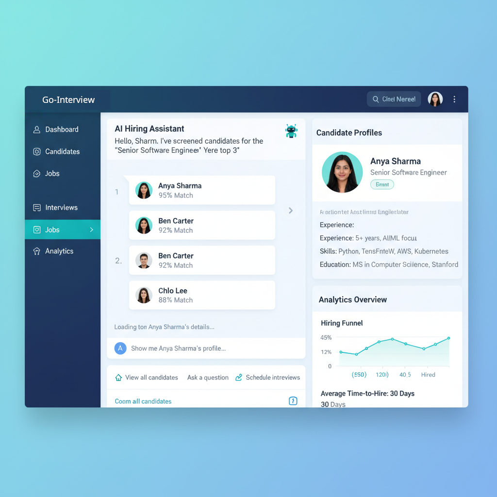 Go-Interview AI Assistant Interface